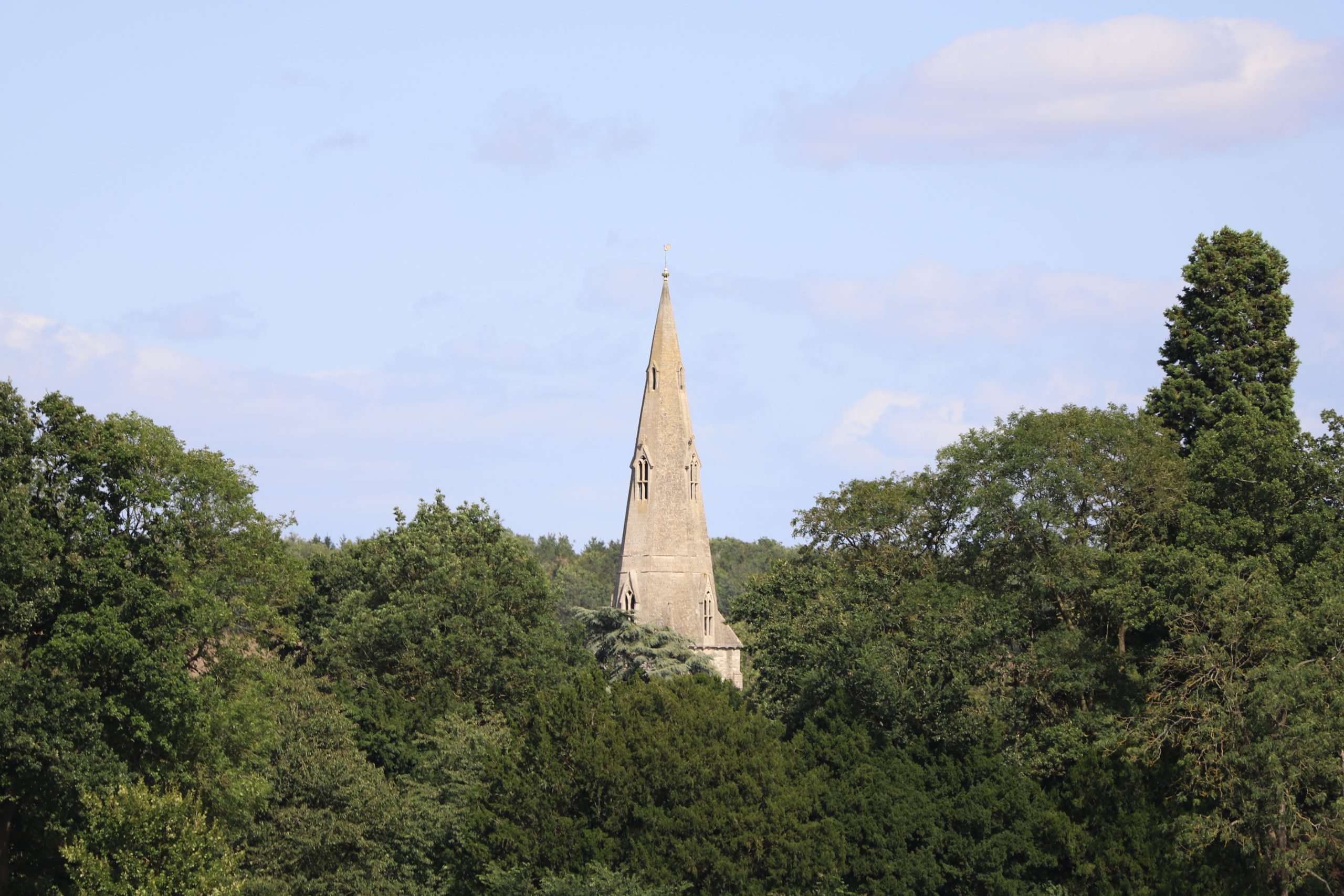 Photo of the spire of St Andrews Church
