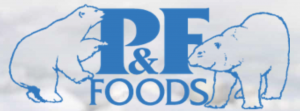P&F Frozen Foods logo.