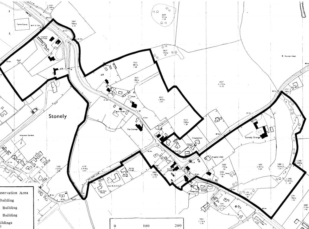 Map of the Stonely Conservation Area.
